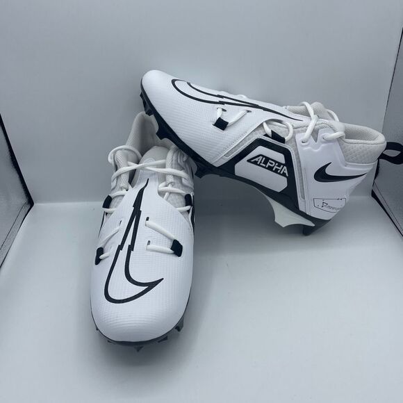 Nike Alpha Menace Pro 3 Panda White Football Cleats CT6649-100 Mens Size 8,10,11 - Picture 1 of 5